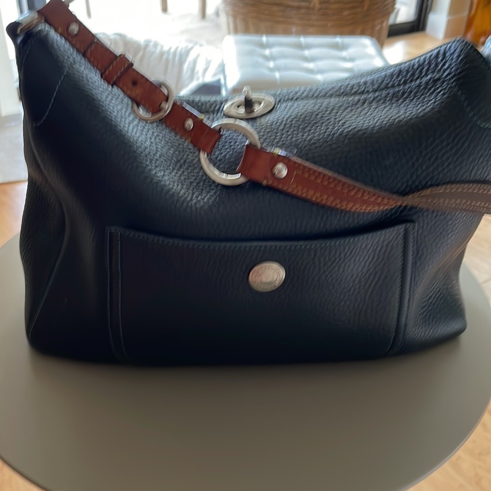 COACH* Perfect Biker bag, classic 20 yrs black soft leather great condition !